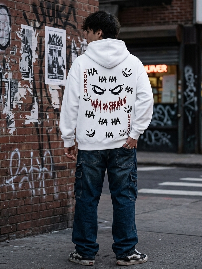 Person wearing Wild Card hoodie