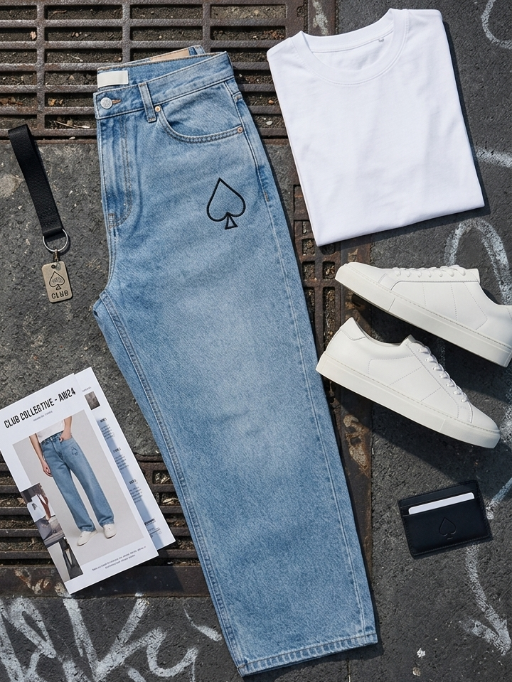 Person wearing Wild Card jeans
